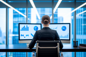 femme-dos-bureau-ecran-graphes