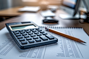 calculatrice-crayon-carnet-calculs-bureau