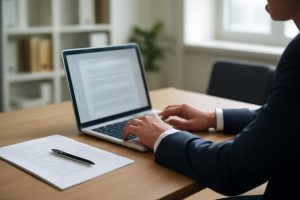 bureau-professionnel-personne-ordinateur-papiers