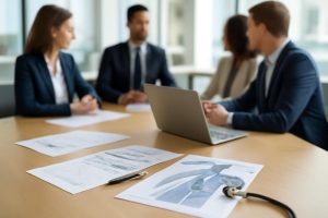 professionnels-table-documents-medecaux-laptop